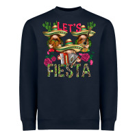 Navy Let's fiesta with gnomies Mexico Heavyweight Sweatshirt - HowdyJamesFarm