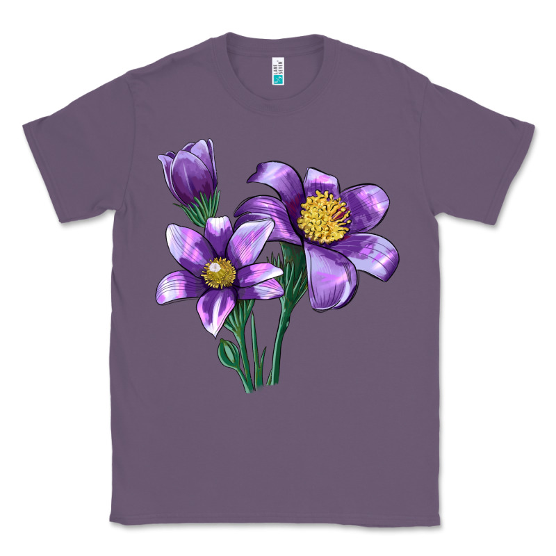 Pasque Flower Illustrations Classic Tee by LillyAllenDesigns | Teevron