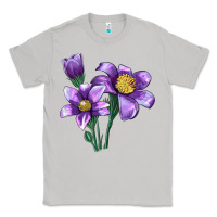 Moon Dust Pasque Flower Illustrations Classic Tee - LillyAllenDesigns