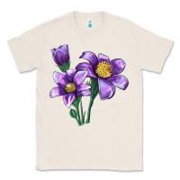 Natural Pasque Flower Illustrations Classic Tee - LillyAllenDesigns
