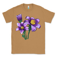 Toasted Coconut Pasque Flower Illustrations Classic Tee - LillyAllenDesigns
