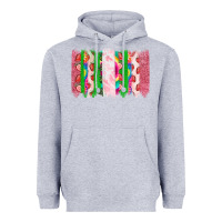 Heather Grey summer brushstrokes Heavyweight Hoodie - CowhideDigitalArt