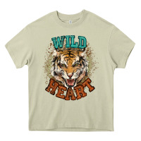Mossy wild heart tiger college western Heavy Core Tee - NancyCooperArtShop