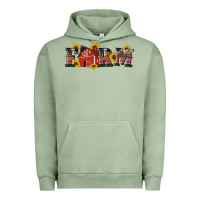 Pigment Oil Green western farm Urban Hoodie - Artiststas