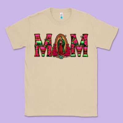 Mom With Floral Aztec And Leopard Background Classic Tee Designed By Bettercallsaul