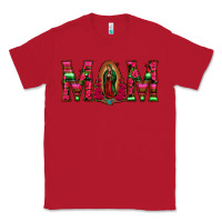 Red Mom with Floral Aztec and Leopard Background Classic Tee - Bettercallsaul