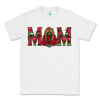 White Mom with Floral Aztec and Leopard Background Classic Tee - Bettercallsaul