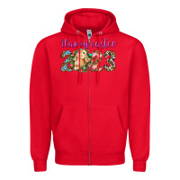 Red Happy Easter 2023 Zipper Hoodie - BundleAndBundleShop