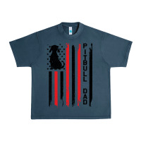 Midnight Navy Pitbull Dad Urban Heavy Tee - Bettercallsaul