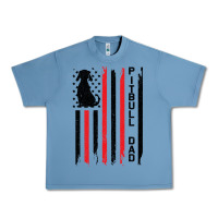 Pebble Blue Pitbull Dad Urban Heavy Tee - Bettercallsaul