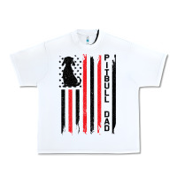 White Pitbull Dad Urban Heavy Tee - Bettercallsaul