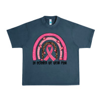 Midnight Navy in october we wear pink rainbow Urban Heavy Tee - JahusDesignShop