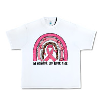 White in october we wear pink rainbow Urban Heavy Tee - JahusDesignShop