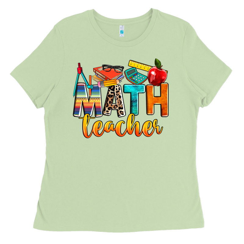 Math Teacher Ladies Tee by NancyCooperArtShop | Teevron