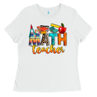 White math teacher Ladies Tee - NancyCooperArtShop