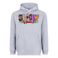 Heather Grey spooky summer vibes Heavyweight Hoodie - CowhideDigitalArt