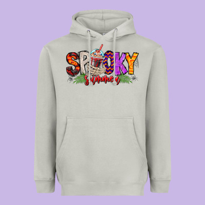 Spooky Summer Vibes Heavyweight Hoodie Designed By Cowhidedigitalart