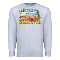 Heather Grey Making Memories Campsites Time Premium Sweatshirt - CowhideDigitalArt