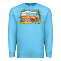 Ocean Blue Making Memories Campsites Time Premium Sweatshirt - CowhideDigitalArt