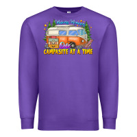 Purple Making Memories Campsites Time Premium Sweatshirt - CowhideDigitalArt