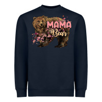 Navy Mama bear mother's day Heavyweight Sweatshirt - HowdyJamesFarm