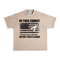 French Oak No One Fights Alone Pancreatic Cancer Awareness Urban Heavy Tee - Bettercallsaul