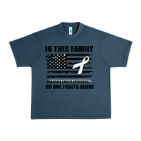 Midnight Navy No One Fights Alone Pancreatic Cancer Awareness Urban Heavy Tee - Bettercallsaul