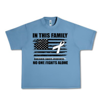 Pebble Blue No One Fights Alone Pancreatic Cancer Awareness Urban Heavy Tee - Bettercallsaul
