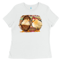 White Western Leopard and Serape Chicks Ladies Tee - Jasminsmagicworld