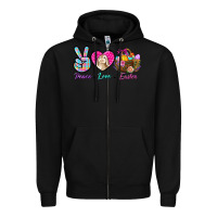 Black Peace Love Easter Zipper Hoodie - BundleAndBundleShop