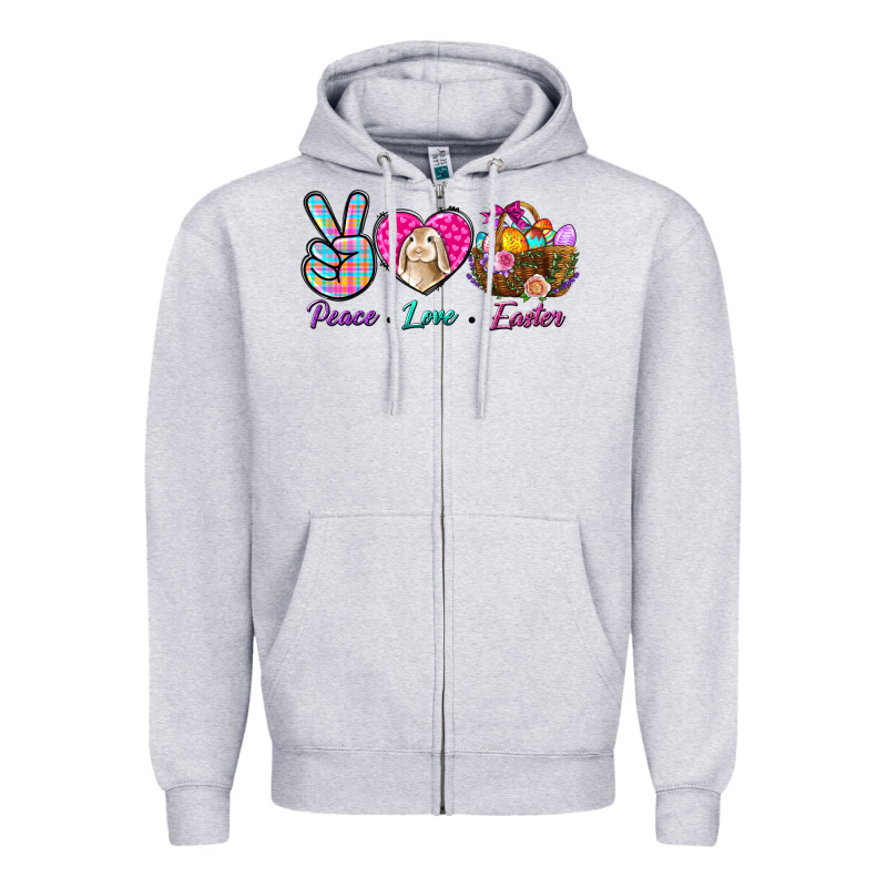 Peace Love Easter Zipper Hoodie by BundleAndBundleShop | Teevron