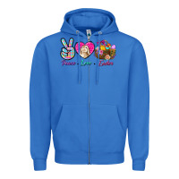 True Royal Peace Love Easter Zipper Hoodie - BundleAndBundleShop