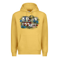 Antique Gold Army mom Mother's Day Premium Hoodie - FaDigitalArtStudio