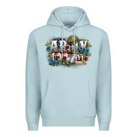 Blue Mist Army mom Mother's Day Premium Hoodie - FaDigitalArtStudio
