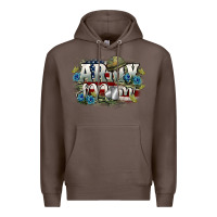Coffee Army mom Mother's Day Premium Hoodie - FaDigitalArtStudio