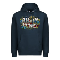 Navy Army mom Mother's Day Premium Hoodie - FaDigitalArtStudio