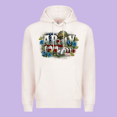 Army Mom Mother's Day Premium Hoodie Designed By Fadigitalartstudio