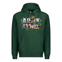 Sports Green Army mom Mother's Day Premium Hoodie - FaDigitalArtStudio