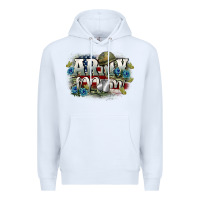 White Army mom Mother's Day Premium Hoodie - FaDigitalArtStudio