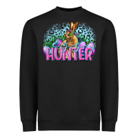 Black Egg hunter Easter Day Heavyweight Sweatshirt - CowGirlArtShop