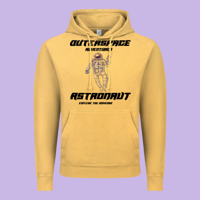 Outer Space Adventurer Astronaut Vintage Hoodie Designed By Bettercallsaul