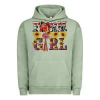 Pigment Oil Green western farm girl Urban Hoodie - Artiststas