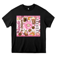 Black cafecito y chisme Heavy Core Tee - JahusDesignShop