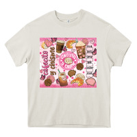 Cream cafecito y chisme Heavy Core Tee - JahusDesignShop