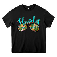 Black western howdy police sunglasses Heavy Core Tee - NancyCooperArtShop