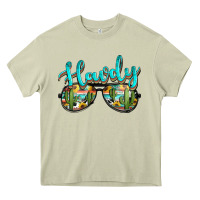Mossy western howdy police sunglasses Heavy Core Tee - NancyCooperArtShop