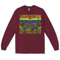 Burgundy western desert with leopard and sunflowers tumbler tbs Long Sleeve Tee - TumblerDesignByShophia