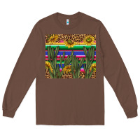 Chestnut western desert with leopard and sunflowers tumbler tbs Long Sleeve Tee - TumblerDesignByShophia
