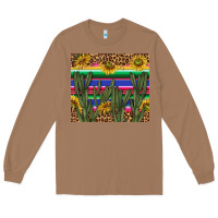 Toasted Coconut western desert with leopard and sunflowers tumbler tbs Long Sleeve Tee - TumblerDesignByShophia