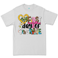 Dove Grey my first day of 4th grade Premium Tee - NancyCooperArtShop
